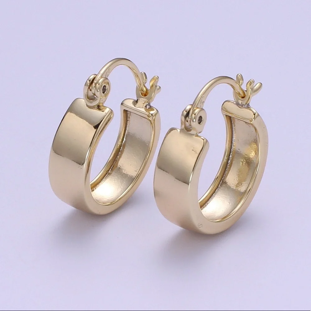 14K Gold Filled Lightweight Hoop Earrings